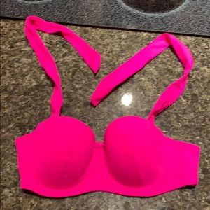 pink bikini top
